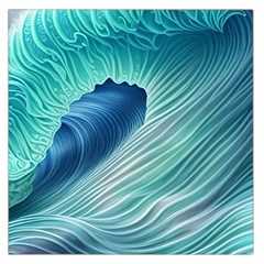 Summer Ocean Waves Square Satin Scarf (36  X 36 ) by GardenOfOphir