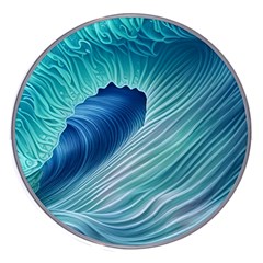 Summer Ocean Waves Wireless Fast Charger(white) by GardenOfOphir