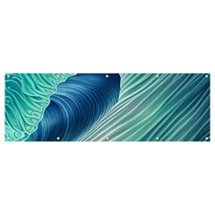 Summer Ocean Waves Banner And Sign 12  X 4  by GardenOfOphir