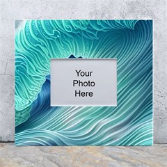 Summer Ocean Waves White Wall Photo Frame 5  X 7  by GardenOfOphir