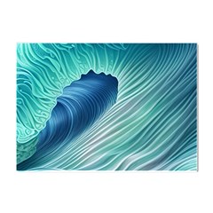 Summer Ocean Waves Crystal Sticker (a4)