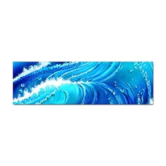 Simple Blue Ocean Wave Sticker Bumper (100 Pack) by GardenOfOphir