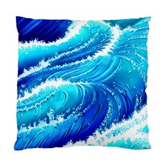 Simple Blue Ocean Wave Standard Cushion Case (two Sides) by GardenOfOphir