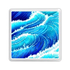 Simple Blue Ocean Wave Memory Card Reader (square) by GardenOfOphir