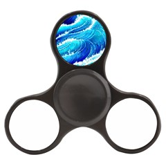 Simple Blue Ocean Wave Finger Spinner by GardenOfOphir