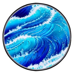 Simple Blue Ocean Wave Wireless Fast Charger(black)