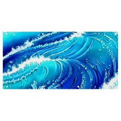 Simple Blue Ocean Wave Banner And Sign 8  X 4  by GardenOfOphir