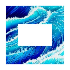 Simple Blue Ocean Wave White Box Photo Frame 4  X 6 