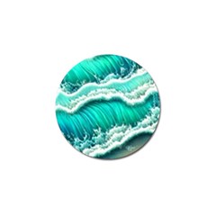 Ocean Waves Design In Pastel Colors Golf Ball Marker by GardenOfOphir