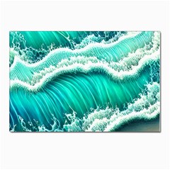 Ocean Waves Design In Pastel Colors Postcards 5  X 7  (pkg Of 10) by GardenOfOphir