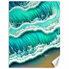 Ocean Waves Design In Pastel Colors Canvas 12  X 16  by GardenOfOphir