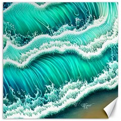 Ocean Waves Design In Pastel Colors Canvas 20  X 20  by GardenOfOphir