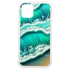 Ocean Waves Design In Pastel Colors Iphone 12 Mini Tpu Uv Print Case	