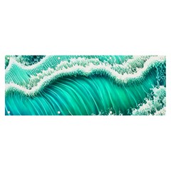 Ocean Waves Design In Pastel Colors Banner And Sign 8  X 3  by GardenOfOphir