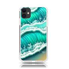 Ocean Waves Design In Pastel Colors Iphone 11 Tpu Uv Print Case by GardenOfOphir