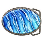 Nature Ocean Waves Belt Buckles Front