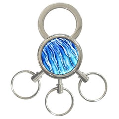 Nature Ocean Waves 3-ring Key Chain by GardenOfOphir