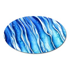 Nature Ocean Waves Oval Magnet by GardenOfOphir