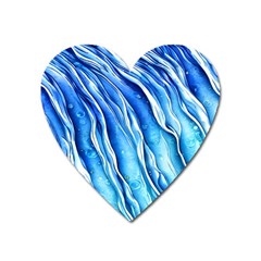 Nature Ocean Waves Heart Magnet by GardenOfOphir