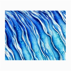 Nature Ocean Waves Small Glasses Cloth (2 Sides) by GardenOfOphir