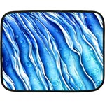 Nature Ocean Waves One Side Fleece Blanket (Mini) 35 x27  Blanket