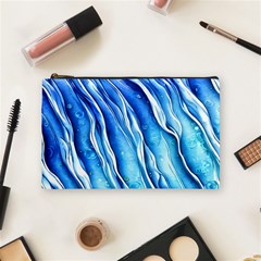 Nature Ocean Waves Cosmetic Bag (medium)