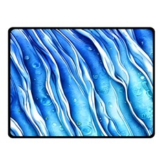 Nature Ocean Waves One Side Fleece Blanket (small) by GardenOfOphir