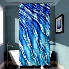 Nature Ocean Waves Shower Curtain 36  X 72  (stall)  by GardenOfOphir