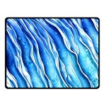 Nature Ocean Waves Fleece Blanket (Small) 45 x34  Blanket Front