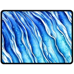 Nature Ocean Waves Fleece Blanket (large) by GardenOfOphir