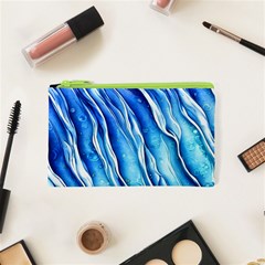 Nature Ocean Waves Cosmetic Bag (xs) by GardenOfOphir