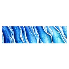 Nature Ocean Waves Oblong Satin Scarf (16  X 60 ) by GardenOfOphir