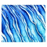 Nature Ocean Waves One Side Premium Plush Fleece Blanket (Small) 50 x40  Blanket Front