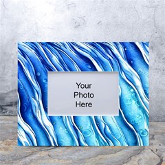 Nature Ocean Waves White Tabletop Photo Frame 4 x6 