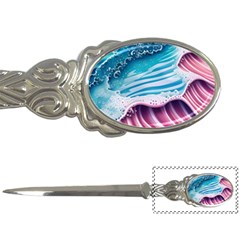 Pink Wave Crashing On The Shore Letter Opener by GardenOfOphir