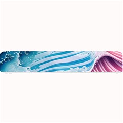 Pink Wave Crashing On The Shore Small Bar Mat by GardenOfOphir