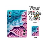 Pink Wave Crashing On The Shore Playing Cards 54 Designs (Mini) Front - Spade10