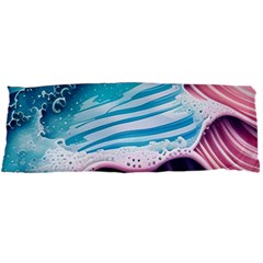 Pink Wave Crashing On The Shore Body Pillow Case Dakimakura (two Sides) by GardenOfOphir