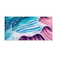 Pink Wave Crashing On The Shore Yoga Headband by GardenOfOphir