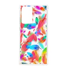 Feathers Pattern Background Colorful Plumage Samsung Galaxy Note 20 Ultra Tpu Uv Case by Ravend