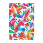 Feathers Pattern Background Colorful Plumage A5 Acrylic Clipboard Back