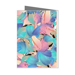 Painting Watercolor Abstract Design Artistic Ink Mini Greeting Cards (pkg Of 8) by Ravend