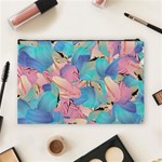 Painting Watercolor Abstract Design Artistic Ink Cosmetic Bag (Large) Back