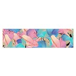 Painting Watercolor Abstract Design Artistic Ink Oblong Satin Scarf (16  x 60 ) Front