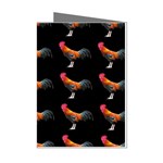 Background Pattern Chicken Fowl Cockerel Livestock Mini Greeting Cards (Pkg of 8) Left