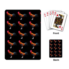 Background Pattern Chicken Fowl Cockerel Livestock Playing Cards Single Design (rectangle)