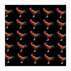 Background Pattern Chicken Fowl Cockerel Livestock Medium Glasses Cloth by Ravend