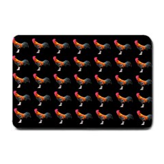 Background Pattern Chicken Fowl Cockerel Livestock Small Doormat by Ravend