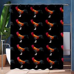 Background Pattern Chicken Fowl Cockerel Livestock Shower Curtain 60  X 72  (medium)  by Ravend