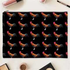 Background Pattern Chicken Fowl Cockerel Livestock Cosmetic Bag (xxxl) by Ravend